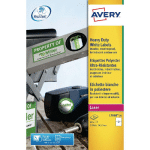 AVERY ÉTIQUETTES ULTRA-RÉSISTANTES POUR IMPRIMANTES LASER, 199,6X143,5 MM, (LOT DE 20 FEUILLES X 2 ÉTIQUETTES) BLANC