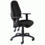 FAUTEUIL DE BUREAU SAXE ACCOUDOIRS RÉGLABLES COLORIS NOIR - MANUTAN COLLECTIVITÉS