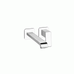 LAVABO MURAL LARGE QUADRI S 2 TROUS BEC 22.5 CM CHROME EX QS269 - CRISTINA ONDYNA QS25951