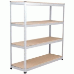 RAYONNAGE RAPID 1 2440X1830X915-4 NIVEAUX-AGGLOMÉRÉS-RAL7001