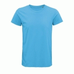 TEE-SHIRT PERSONNALISABLE COTON ORGANIQUE BIO JERSEY 150 AQUA