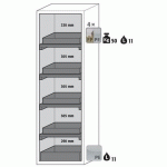 ARMOIRE SÉCURITÉ S-PHOENIX VOL.2-90 S90.196.060.FDAC JAUNE - ASECOS