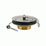 BONDE D’ÉVIER LAITON D60 70L/MIN AVEC BOUCHON-CHAÎNETTE POUR EVIER GRÈS- VALENTIN - 00 352200 000 00