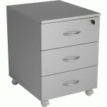 CAISSON MOBILE 3 TIROIRS SIRIUS ALUMINIUM - MANUTAN COLLECTIVITÉS