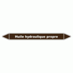 LOT DE 3 - MARQUEUR TUYAUTERIE - HUILE HYDRAULIQUE PROPRE - VINYLE LAMINÉ 150 X 12 MM