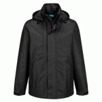 PORTWEST CD867 VESTE DE PLUIE WX2 ECO-CONÇU NOIR - TAILLE M
