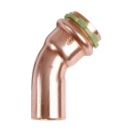 RACCORD COUDÉ CUIVRE 45° SUDROPRESS MÂLE FEMELLE 18 - AALBERTS - 6670191