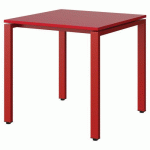 TABLE MALIBU 80X80 T6 SOUDÉ STR ABS ROUGE U321/ROUGE 3020 - MANUTAN EXPERT