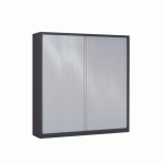 ARMOIRE MÉTAL À RIDEAUX 180 X 198CM À MONTER CORPS ANTHRACITE COLORIS GRIS - MANUTAN COLLECTIVITÉS