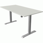 BUREAU RÈGLABLE MOVE1FONCT. MÉMOIRESILVERL160XP80CMGRIS - KERKMANN