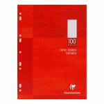 COPIES DOUBLES 100 PAGES SÉYÈS 90G FORMAT A4 21 X 29,7 CM METRIC CLAIREFONTAINE - PERFORÉES
