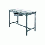 TABLE DE DÉSSOUVIDAGE MIXTE PROFESSIONNELLE AVANT-ARRIÈRE EN INOX 700 X 1200 MM