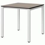 TABLE MALIBU 80X80 T6 SOUDÉ ST ANTIB CHÊNE 1146/NO BLC 9016 - MANUTAN EXPERT