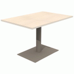 TABLE MANO 120X80 T6 STRA ALAISÉ ÉRABLE G. BLC PASTEL/NOISET - MOBIDECOR