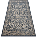 TAPIS NAIN ORNEMENT VINTAGE 7557/51944 BEIGE / BLEU FONCÉ BEIGE 80X150 CM