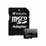 VERBATIM PRO 32 GO MICROSDHC UHS CLASSE 10