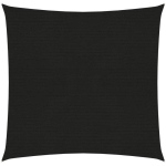 VIDAXL - VOILE D'OMBRAGE 160 G/M NOIR 2X2 M PEHD