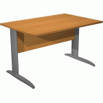 BUREAU DROIT PIEDS L EN MÉTAL FAST 120CM AULNE ANTHRACITE