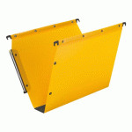 LOT DE 10 - DOSSIER SUSPENDU POUR ARMOIRES POLYPROPYLÈNE OPAQUE ULTIMATE ELBA FOND 50 MM JAUNE FONCÉ