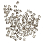 TLILY - LOT DE 100 RIVETS COULEUR ARGENT 6MM DECORATION SAC