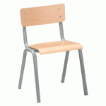 LOT DE 2 - CHAISE SCOLAIRE TAILLE 4 - GRIS