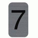 LOT DE 7 - PLAQUE DE SIGNALISATION CHIFFRES 