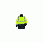 VESTE DE PLUIE HAUTE VISIBILITÉ HARBOR JAUNE FLUO / BLEU MARINE TAILLE XL - COVERGUARD - 70312