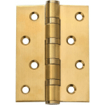 4-INCH MATTE DOOR HINGE, 4-INCH × 3-INCH STAINLESS STEEL DOOR HINGE, 3PCS (4-INCH BRUSHED GOLD [3MM] FOR ONE PIECE)