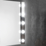 EBIR APPLIQUE MIROIR LED HOLLYWOOD, 60 CM À 5 LAMPES