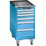 ARMOIRE BLEU CLAIR 411X725X840 AVEC 6 TIR. 75KG _ 78.457.010 - LISTA