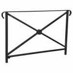 BARRIÈRE HÉRITAGE ROSACE 1.50 M DOUBLE CROSSE - NOIR 9005 - PROCITY