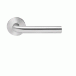 BÉQUILLE DOUBLE SUR ROSACE SLIM STYLE BE100B À CLIPSER EN INOX SATINÉ - BEC-DE-CANE KARCHER DESIGN