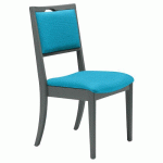 CHAISE ABAKA CURACAO - STRUCTURE HÊTRE ANTHRACITE - SUNSET CREATION