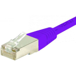 CORDON RJ45 CATEGORIE 6 S/FTP VIOLET - 0,5 M