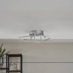 LINDBY FLAKIRA PLAFONNIER LED, 5 LAMPES CHROMÉES