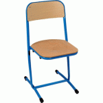 LOT DE 4 CHAISE NILA FIXET5 ROUGE RAL 3000 - MANUTAN COLLECTIVITÉS