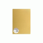 PAQUET DE 5 FEUILLES POLLEN 210X297MM 120G/M2 - OR - LOT DE 5