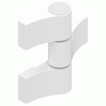 PAUMELLE EN APPLIQUE À 3 LAMES DIAM POUR PORTE D