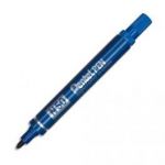 PENTEL MARQUEUR PERMANENT POINTE OGIVE CORPS MÉTAL ENCRE BLEUE INDÉLÉBILE N50