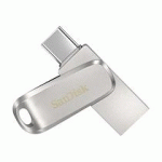 SANDISK ULTRA DUAL DRIVE LUXE LECTEUR USB FLASH 64 GO USB TYPE-A / USB TYPE-C 3.2 GEN 1 (3.1 GEN 1) ACIER INOXYDABLE