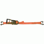 SANGLE ARRIMAGE 50 MM TMU 2500 KG - 2 CROCHETS BORD DE RIVE - TENDEUR INVERSÉ LEVAC