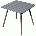 TABLE 4 PIEDS 80X80 LUXEMBOURG GRIS ORAGE