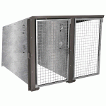 ABRI VÉLOS BERLIN COMPLÉMENTAIRE 2 PLACES PORTES GALVA - GRIS PROCITY - MANUTAN COLLECTIVITÉS