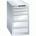 ARMOIRE GRIS CLAIR 411X725X700 AVEC 5 TIR. 75KG _ 78.449.020 - LISTA