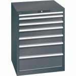 ARMOIRE NOIR 717X725X850 AVEC 7 TIR. 75KG _ 78.640.060 - LISTA