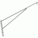 BARRIÈRE PIVOTANTE GALVANISÉ BÉTONNER SERRURE PROFILÉ-4000MM - SCHAKE