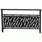 BARRIÈRE VENISE 1.50M STRUCTURE TÔLE DÉCOUPÉE ZINC NOIR 9005 - PROCITY
