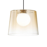 IDEALLUX IDEAL LUX FADE SUSPENSION LED AMBRÉ-TRANSPARENT