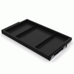 PLATEAU DE RANGEMENT DE CADRE COULISSANT - 787 - NOIR - PAR 2 - HACK EMUCA