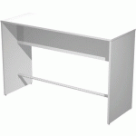 TABLE HAUTE BLANC 160 X 70 X 105 CM + BARRE MÉTAL - ARTARREDI
